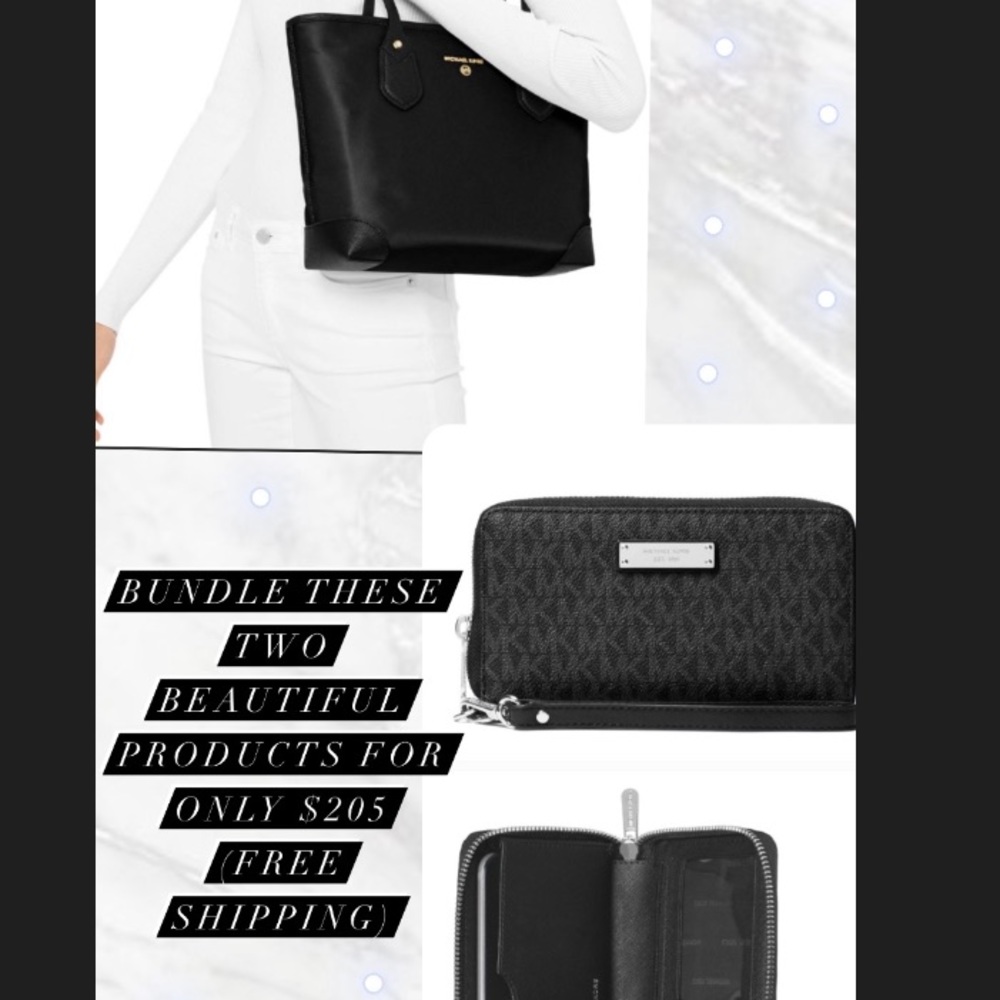 MK LARGE WALLET + TOTE BAG